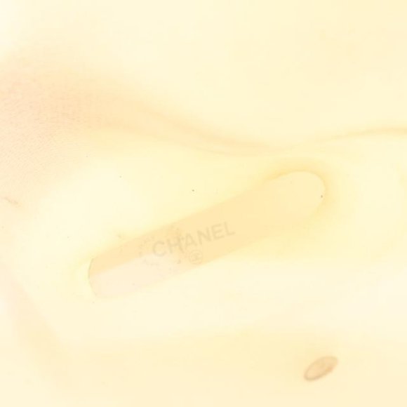 Chanel Size 41 Ivory Camellia Jelly Rain Boot 1216c14 - Picture 3 of 12